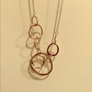 Rose gold color necklace